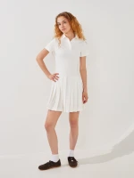 Купить Платье-поло однотонное женское LAWA WTC02496 XS Молочный Артикул: 2000999610080 Миниатюра фотографии № 1
