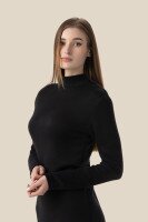 Сукня-светр однотонна жіноча LAWA WTC02347 XS Чорний  Фото №1