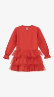 Купить Платье праздничное с принтом для девочки Aura Style 1083 122 см Красный Артикул: 2000999330964 Миниатюра фотографии № 12