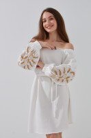 Сукня вишиванка жіноча Merezhka Незламна XS Молочний  Фото №0