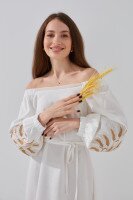 Сукня вишиванка жіноча Merezhka Незламна XS Молочний  Фото №2