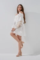 Сукня вишиванка жіноча Merezhka Незламна XS Молочний  Фото №3