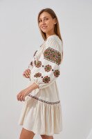Платье вышиванка женское Merezhka Традиция XS/S Белый  Фото №0