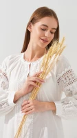 Сукня вишиванка жіноча On me D2830-1 2XL Білий  Фото №1