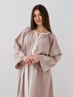 Купить Платье с принтом женское GENUA G01104-0019 2XL Бежевый Артикул: 2000999449581 Миниатюра фотографии № 2