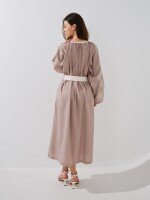 Купить Платье с принтом женское GENUA G01104-0019 2XL Бежевый Артикул: 2000999449581 Миниатюра фотографии № 6
