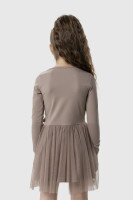 Платье с принтом для девочки Pop Fashion 7342 92 см Капучино (2000990154156D)  Фото №3