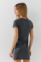 Платье с принтом для девочки Viollen 5291 152 см Серое  Фото №3