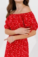 Платье с узором женское 770 42 Красно-белый  Фото №0