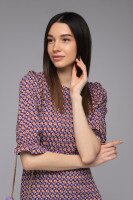 Платье с узором женское Crep 90638 S Синий (200098949808018S)  Фото №9