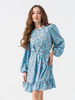 Сукня з візерунком жіноча LAWA WTC02305 XS Блакитно-жовтий  Фото №0