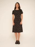 Купить Платье с узором женское LAWA WTC02319 XS Черный Артикул: 2000990655417 Миниатюра фотографии № 2