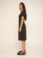 Купить Платье с узором женское LAWA WTC02319 XS Черный Артикул: 2000990655417 Миниатюра фотографии № 4