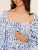Платье с узором женское LAWA WTC02380 XS Голубо-белый  Фото №0