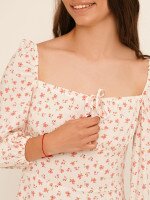 Платье с узором женское LAWA WTC02380 XS Молочно-розовый  Фото №0