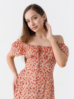 Платье с узором женское TA2212110-1 S Оранжевый (2000990334909S)  Фото №0