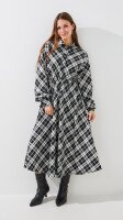 Купить Платье с узором женское LAWA WBC02514 S Черно-белый Артикул: 2000999529108 Миниатюра фотографии № 1