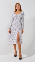 Купить Платье с узором женское LAWA WTC02333 XS Белый Артикул: 2000999280740 Миниатюра фотографии № 1