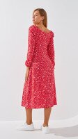 Купить Платье с узором женское LAWA WTC02333 XS Красно-белый Артикул: 2888000011763 Миниатюра фотографии № 5