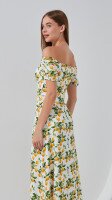 Платье с узором женское LAWA WTC02384 XS Белый  Фото №3