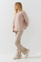 Свитер однотонный для девочки Lizi 3450 158 см Бежевый  Фото №1