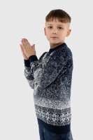 Светр однотонний для хлопчика Cilivili 432 116 см Синій (2000990167644W)  Фото №0