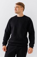 Свитшот однотонный мужской Demos 221 baza 2XL Черный  Фото №2