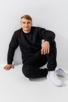 Свитшот однотонный мужской Demos 221 baza 2XL Черный  Фото №1