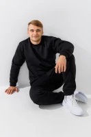 Свитшот однотонный мужской Demos 221 baza M Черный  Фото №1