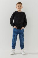 Світшот однотонний унісекс First Kids 0069 116 см Чорний  Фото №0