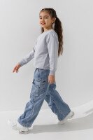 Свитшот однотонный унисекс First Kids 0069 116 см Светло-серый  Фото №0
