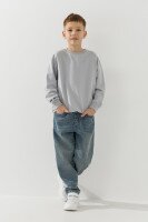 Свитшот однотонный унисекс First Kids 0069 116 см Светло-серый  Фото №5