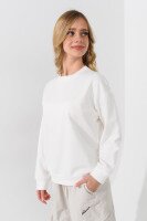 Світшот однотонний унісекс First Kids 0070 158 см Молочний  Фото №7