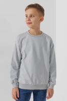 Світшот однотонний для хлопчика First Kids 0070 158 см Світло-сірий  Фото №2