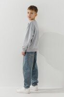 Світшот однотонний для хлопчика First Kids 0128 110 см Світло-сірий  Фото №2
