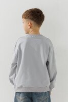 Світшот однотонний для хлопчика First Kids 0128 110 см Світло-сірий  Фото №3