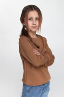 Світшот однотонний дитячий SAFARI 60189 116 см Капучино (2000989505303D)  Фото №1
