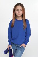 Свитшот однотонный детский SAFARI 60189 116 см Синий (2000989505228D)  Фото №0