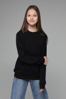 Світшот однотонний дитячий SAFARI 60190 140 см Чорний (2000989505471D)  Фото №1