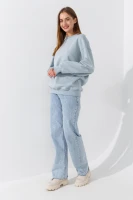 Купить Свитшот однотонный женский 24-101 2XL Мятный Артикул: 2000990652362 Миниатюра фотографии № 2