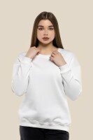 Свитшот однотонный женский LAWA WBC02318 XS Молочный  Фото №8