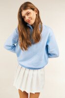 Свитшот однотонный женский LAWA WBC02319 XS Голубой  Фото №0