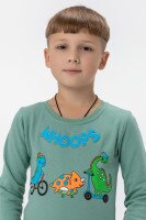 Свитшот с принтом еврозима Baby Show 7131 116 Оливковый (2000990104922W)  Фото №0