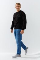 Свитшот с принтом мужской 0208 M Черный  Фото №1