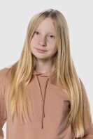 Худи с принтом для девочки Atabey 10359.2 140 см Бежевый (2000990268013D)  Фото №0