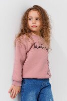 Світшот з принтом для дівчинки Baby Show 14394 92 см Пудровий  Фото №2