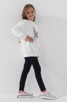 Світшот з принтом для дівчинки First Kids 0002 110 см Молочний (2000990710437D)  Фото №1
