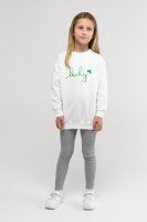 Свитшот с принтом для девочки First Kids 0806 110 см Молочный (2000989962052D)  Фото №2
