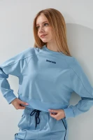 Свитшот с принтом для девочки LAWA P-GB02317 140 см Голубой  Фото №1