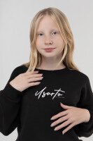Свитшот с принтом для девочки Viollen 5011 164 см Черный (2000990040350W)  Фото №2